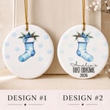 Baby First Christmas Stocking Digital Design thumbnail 2