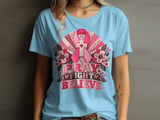 Faux Patchwork Pray Fight Believe Tee thumbnail 13