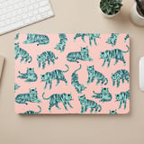 Teal Tiger Pattern MacBook Case thumbnail 5
