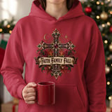 Faith Family Fall Sweatshirt, Christian Autumn Hoodie, Vintage Fall Cross Crewneck, Thanksgiving Tote Bag, Religious Gift for Women thumbnail 12