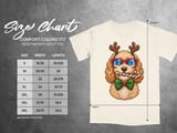 Goldendoodle Christmas Reindeer Antlers Sunglasses Candy Cane Bow Tie Holiday Dog Graphic Standard T-Shirts thumbnail 14