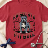 Raised By A Pit Bull Tee | Pit Bull Lover Shirt | Pittie Apparel | Bully Breed Gift thumbnail 14