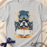 Pit Bull Dog Dad Tee | Pit Bull Dad Shirt | Pittie Dad Gift | Dog Dad Apparel thumbnail 7