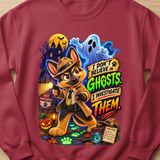 Halloween Ghosts Detective Chase Dog Sweatshirt thumbnail 5