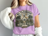 Vintage Classroom Mission Field Teacher T-Shirt, Christian Educator Gift, Schoolhouse Faith Driven Tee, Teacher Appreciation Shirt thumbnail 4