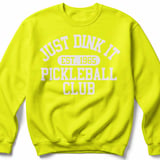 Pickleball Gildan Crewneck Sweatshirt, Just Dink It Est. 1965 Pickleball Club, Court Warm Up thumbnail 10