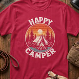 Retro Sunset Happy Camper T-Shirt thumbnail 5