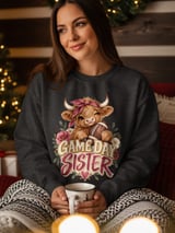 Game Day Sister Highland Cow Tee thumbnail 10