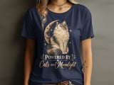 Powered By Cats and Moonlight Tee or Sweatshirt thumbnail 1