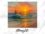 Beach Sunset 20oz Seamless Tumbler Wrap, Ocean Scene thumbnail 4