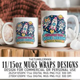 Whimsical Cats Space Mission Digital Wrap thumbnail 1