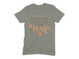 Faith Over Fear T-Shirt, Christian Inspirational Quote Tee, Rustic Boho Floral Faith Shirt, Encouragement Gift for Her, Spiritual Top thumbnail 3