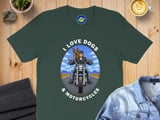 I Love Dogs And Motorcycles T-Shirt, Biker Dog Lover Tee, Funny Motorcycle Rider Shirt, Cute Dog Owner enthusiast Top thumbnail 4