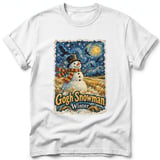 Gogh Snowman ~ Comfort Colors Premium Tee thumbnail 9
