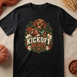 Kickoff Ready Dachshund Football Tee thumbnail 4