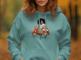 Fall Sweatshirt Hoodie: Black Woman, Books, Autumn Leaves Design, Cozy thumbnail 5