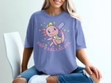 Axolotl Softballalotl Graphic T-Shirt thumbnail 3