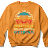 Pickleball Gildan Crewneck Sweatshirt, If You're Looking For A Soft Serve Go Get Ice Cream, Court Warm Up thumbnail 9