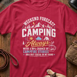 Weekend Camping Forecast Tee thumbnail 4
