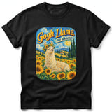 Gogh Llama ~ Comfort Colors Premium Tee thumbnail 1