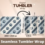 Nautical Paw Print Digital Design Size Bundle Png thumbnail 7