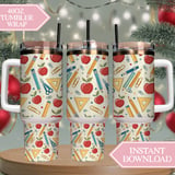 Vintage School Day Digital Pattern Size Bundle Png thumbnail 8