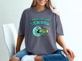 Cartoon Eyeball Binoculars T-Shirt: Eye Surgery Recovery, Improved Clear Vision Reading thumbnail 6