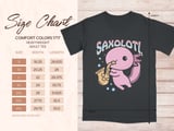 Saxolotl Axolotl Saxophone Graphic T-Shirt thumbnail 7