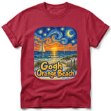 Gogh Orange Beach ~ Comfort Colors Premium Tee thumbnail 2