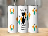 Mid Century Modern Cat Retro Tumbler Design, I'm Not Old I'm Mid Century Modern Graphic Tee, Vintage Style, Fun Cat Lover Gift thumbnail 6