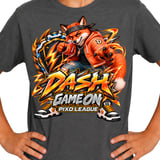 Fox Gaming T-Shirt for Kids, Dash Game On Youth Gamer Tee, Orange Fox Graphic Shirt, Pixo League thumbnail 10