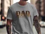 Dad And Then Some T-Shirt, Rustic Faux Feather Print Father's Day Gift, Vintage Distressed Dad Tee for Best Dad Ever, Husband Birthday thumbnail 6