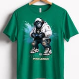 Gorilla Gamer Shirt for Boys, Funny Virtual Reality Gaming Tee, Kids Birthday Gift, Pixo League by Farron House thumbnail 4