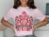 Courage In Pink Faux Patchwork Tee thumbnail 1