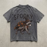 Spooky Witch Raccoon T-Shirt thumbnail 1