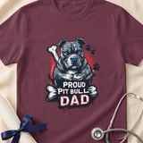 Proud Pit Bull Dad Tee | Pit Bull Dad Shirt | Pittie Dad Gift | Dog Dad Apparel thumbnail 15