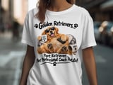 Golden Retriever Couch Potato Tee thumbnail 3