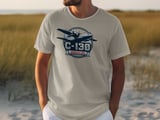 C-130 Hercules T-Shirt, Military Aircraft Plane Aviation Enthusiast Air Force Veteran Gift Tee thumbnail 4