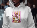 Cute Retro Ghost Halloween Sweatshirt, Trendy Spooky Season Hoodie, Fall Ghost Heart Glasses T-Shirt Gift for Her thumbnail 4