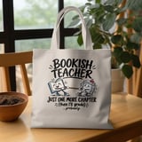 Bookish Teacher Tote Bag thumbnail 1