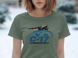 C-17 Globemaster III T-Shirt, Air Force Military Aircraft Tee, Aviation Fan Pilot Gift for Him, Veteran Shirt thumbnail 6