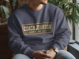 Male Teacher Shirt Vintage Coach Hoodie Sweatshirt Retro Sports PE Teacher Gift Collegiate Athletic Graphic Apparel for Male Educator thumbnail 5