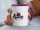 Halloween Mug, Ghost Knitting, Pumpkin, Cat, Spooky Mug, Fall Decor, Halloween Gift, Knitted, Cute Halloween, Autumn Vibes, Fun Halloween thumbnail 2