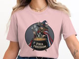 Swedish American Halloween Sweatshirt and T-shirts, Fika Freedom Witch Sweatshirt, Halloween Sweatshirt, Swedish American Witch, Spooky thumbnail 1