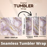 20 oz Skinny Tumbler Wrap, Purple Marble Sublimation Design, Straight and Tapered, Digital Download, Tumbler Graphics, Cup Designs thumbnail 5