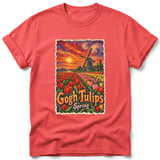 Gogh Tulips ~ Comfort Colors Premium Tee thumbnail 3