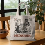 Vintage Meowjong Cat Art Print, Funny Mahjong Cats Wall Decor, Quirky Board Game Poster, Cute Retro Game Night Gift for Cat Lovers thumbnail 19