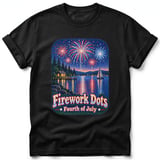 Firework Dots ~ Comfort Colors Premium Tee thumbnail 1