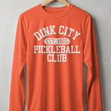 Pickleball Sport-Tek Long Sleeve Tee, Dink City Est. 1965 Pickleball Club, Sun Shield Shirt thumbnail 4