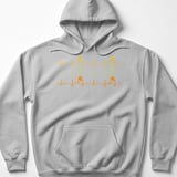 Pickleball Gildan Fleece Hoodie, Pickleball Heartbeat Paddle EKG Pulse Line Graphic, Court Pullover Sweatshirt thumbnail 2